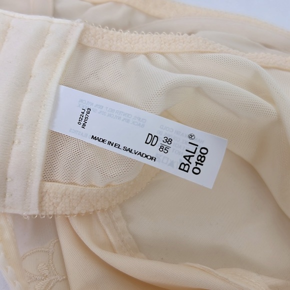 Bali New Women’s 38DD Classic Support Full Coverage Fit Adjustable Strap Bra - Picture 6 of 7